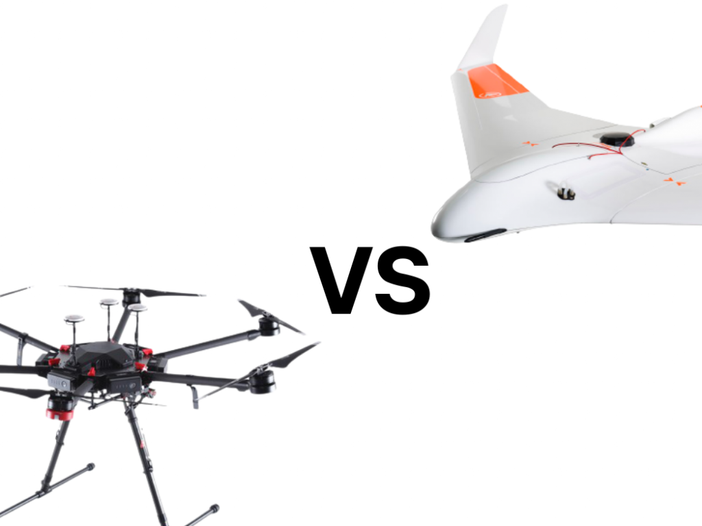 Drone multirotor vs Fixed Wing